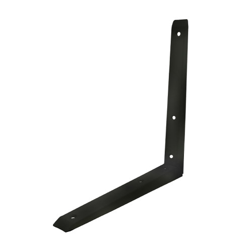 Mitred Shelf Brackets, Black Finish, 350mm
