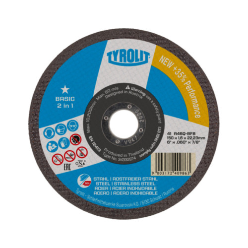 TYROLIT BASIC 2IN1 CUT OFF 230X3.0X22,23MM