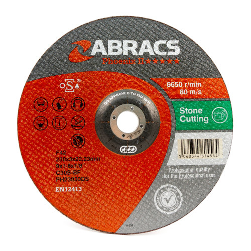 Phoenix II Depressed Centre Masonry Cutting Disc (230 x 3 x 22mm)