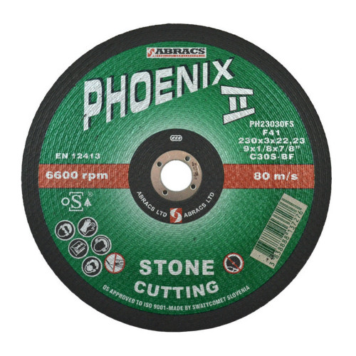 Phoenix II Flat Masonry Cutting Disc (230 x 3 x 16mm)