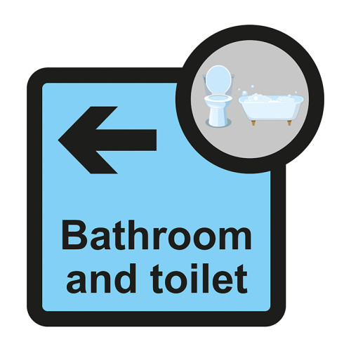 Bathroom and toilet arrow left - S/A FMX