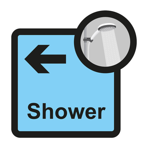 Shower arrow left - S/A FMX (305 x 310mm)