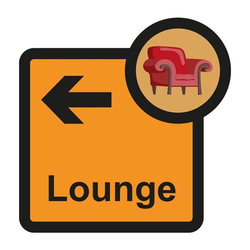 Lounge arrow left - S/A FMX (305 x 310mm)