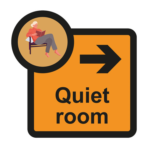 Quiet Room arrow right - S/A FMX (305 x 310mm)
