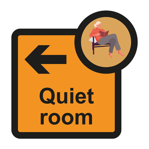 Quiet Room arrow left - S/A FMX (305 x 310mm)