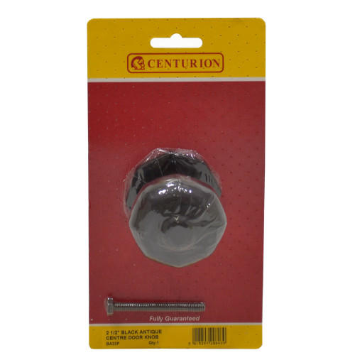 63mm (2 1/2") Tudor Antique Centre Door Knob