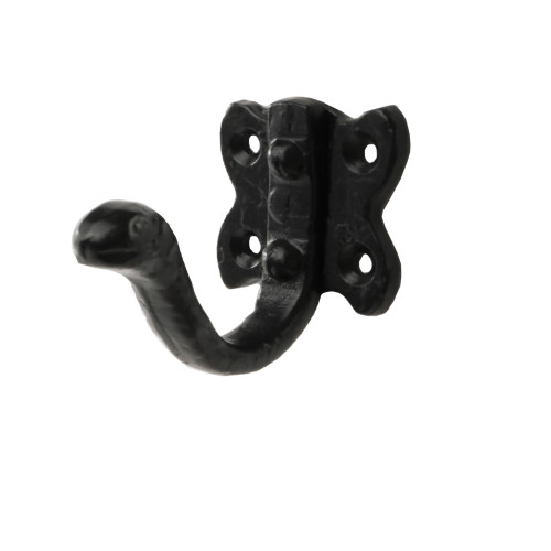 Coat Hook, Black, 50mm