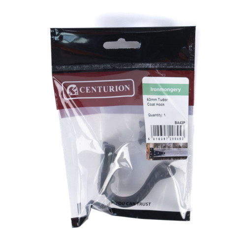 63mm (2 1/2") Tudor Coat Hook