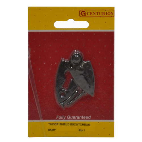 55mm x 25mm (2 1/8" x 1") Tudor Covered Shield Escutcheon