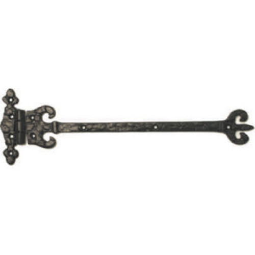 Fleur De Lys Tee Hinge, Black, 290mm