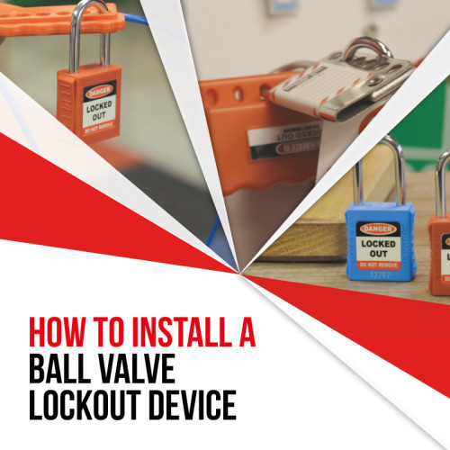 Centurion Ball Valve Lockout, Red (9.5mm 31mm, Max handle length 190mm)