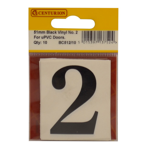 Oldstyle Font Vinyl Number 2 (Pack of 10) BC512/10