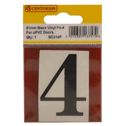 Oldstyle Font Vinyl Number 4 BC514P