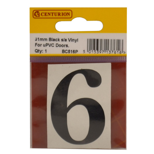 Oldstyle Font Vinyl Number 6 BC516P
