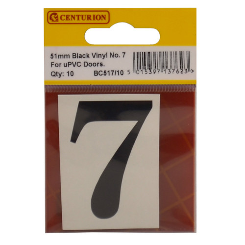 Oldstyle Font Vinyl Number 7 (Pack of 10) BC517/10