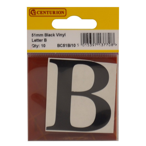 Oldstyle Font Vinyl Letter B (Pack of 10) BC51B/10