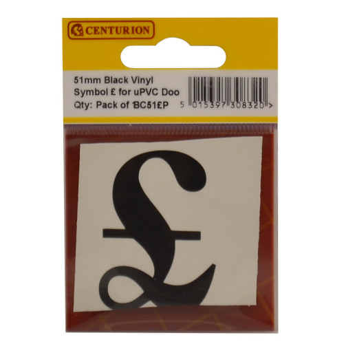 Oldstyle Font Vinyl Letter Â£ BC51Â£P