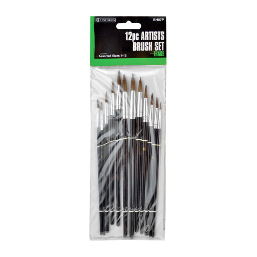 Trade Artist's Brush Set, Pack of 12
