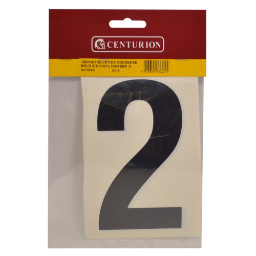 Self Adhesive Vinyl Number 2 (Pack of 5) BH1502/5