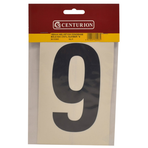 Self Adhesive Vinyl Number 9 (Pack of 5) BH1509/5