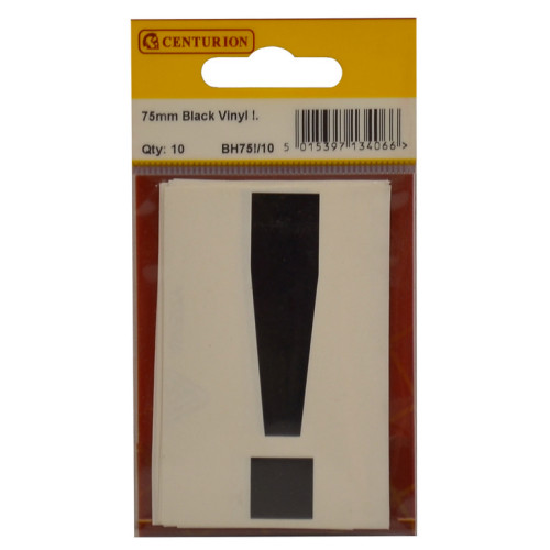 Condensed Style Vinyl Letter ! (10pk) BH75!/10