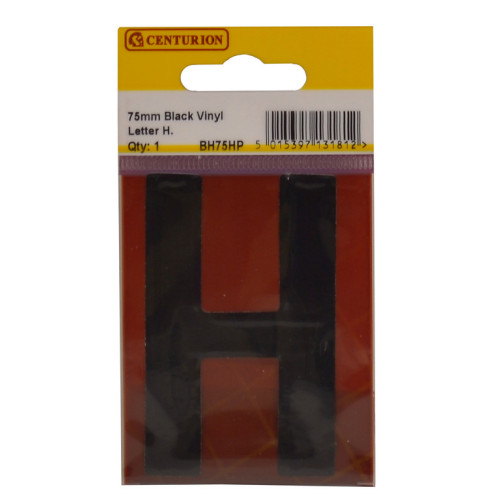 Condensed Style Vinyl Letter H BH75HP
