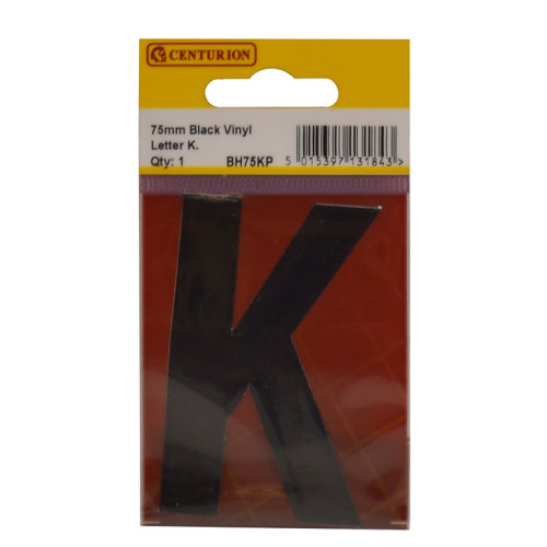Condensed Style Vinyl Letter K BH75KP