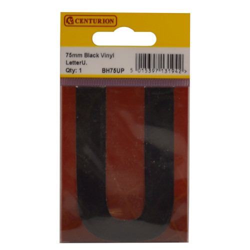 Condensed Style Vinyl Letter U BH75UP