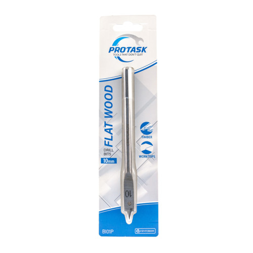 Protask 10mm Fast Cutting Flat Wood Bit