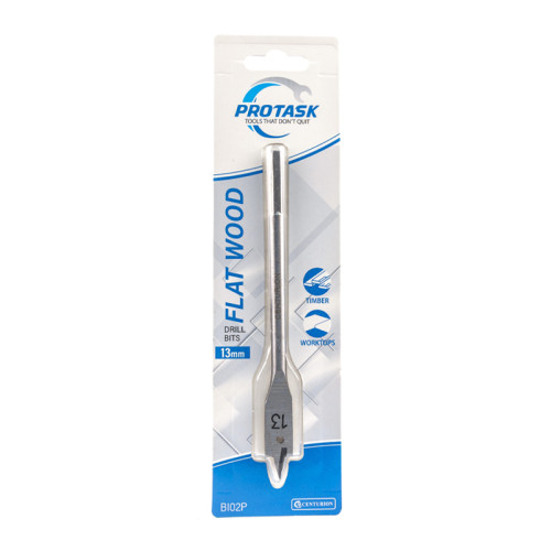 Protask 13mm Fast Cutting Flat Wood Bit