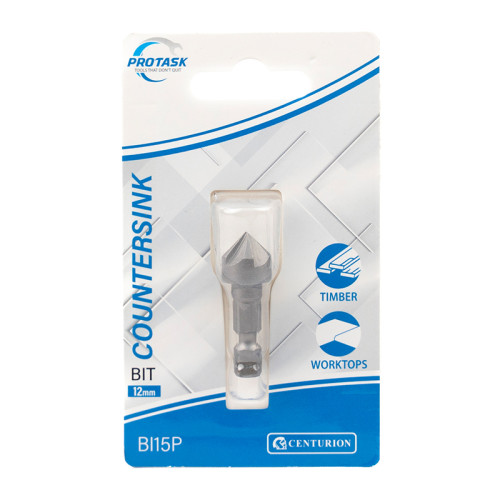 Protask Countersink Bit (12mm / 6mm Shank)