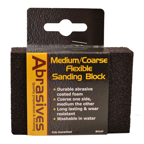 Abrasives Angled Sanding Block, Medium/Coarse 97 x 67 x 27mm