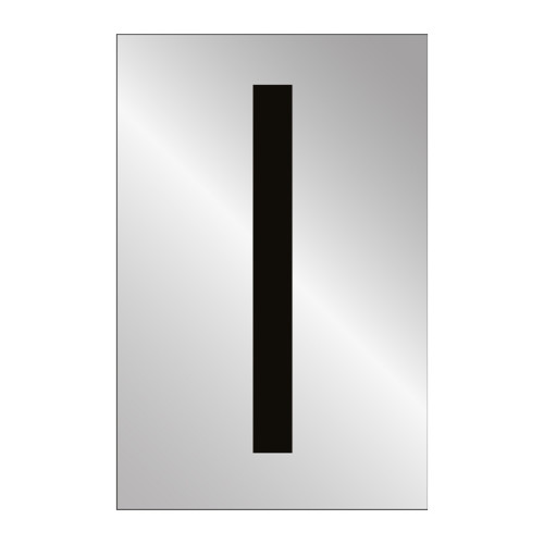 Character 'I' - Polished Chrome Effect - 50mm