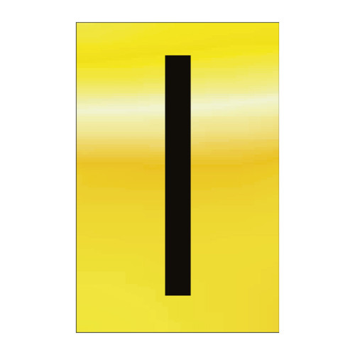Character 'I' - Polished Gold Effect - 50mm