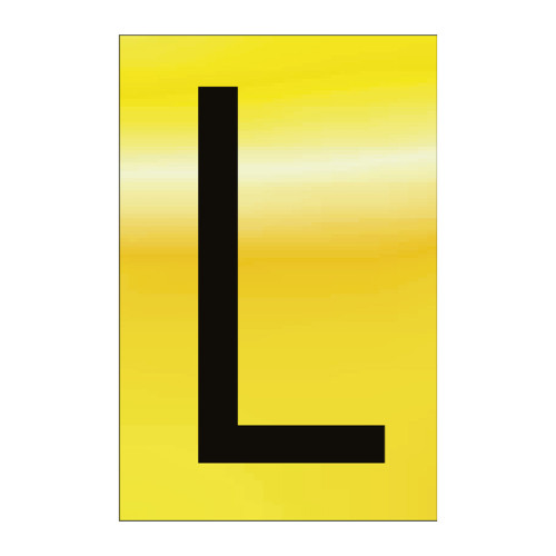Character 'L' - Polished Gold Effect - 50mm