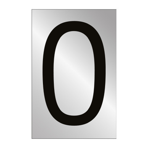 Character 'O' - Polished Chrome Effect - 50mm