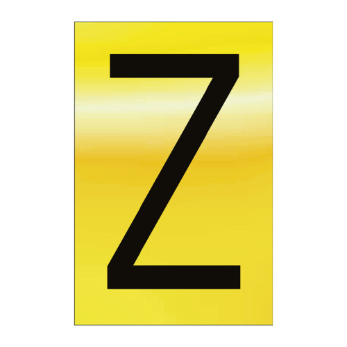 Character 'Z' - Polished Gold Effect - 50mm