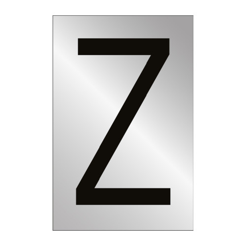 Character 'Z' - Polished Chrome Effect - 75mm