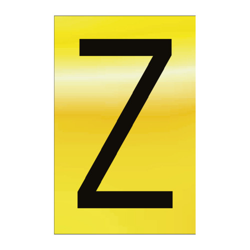Character 'Z' - Polished Gold Effect - 75mm
