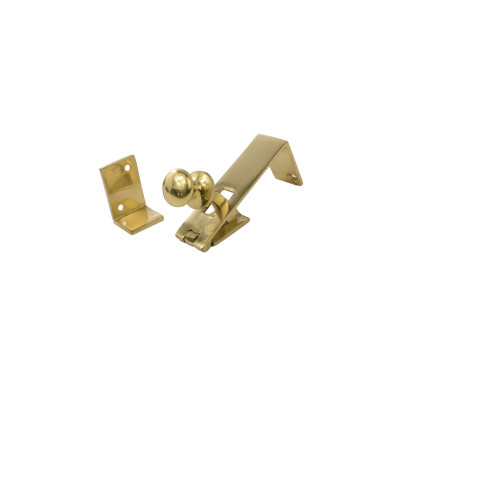 Solid Brass Counter Flap Catch, Polished Brass, 85mm