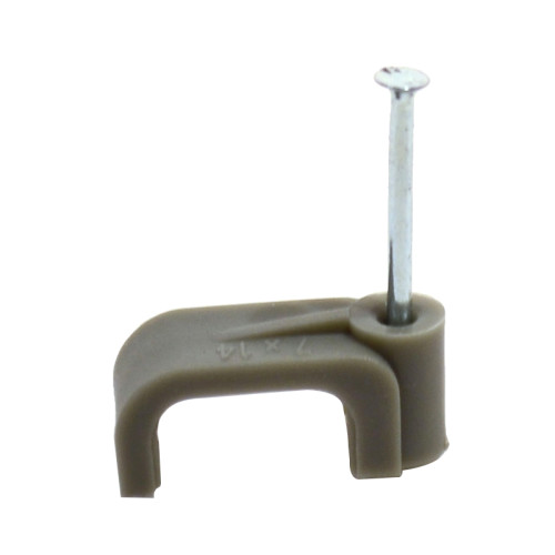 Grey Cable Clips 6mm