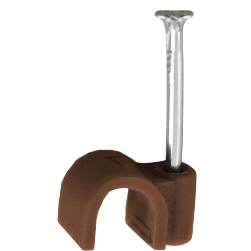 Brown Cable Clips 7mm