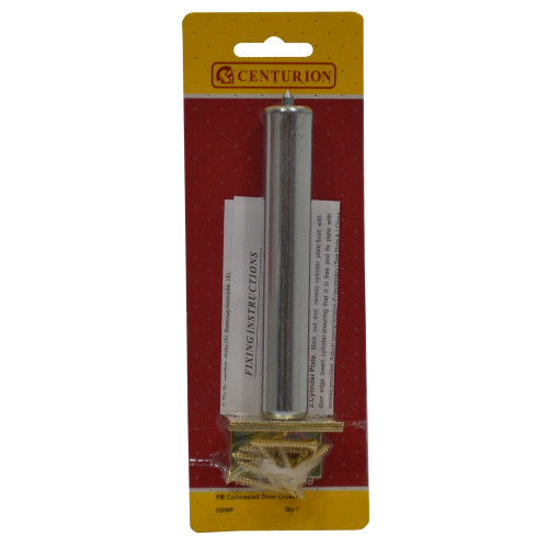 Concealed Jamb Door Closer, Brassed