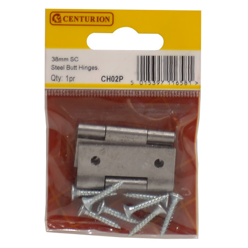 38mm SC Steel Butt Hinge (1 pair)