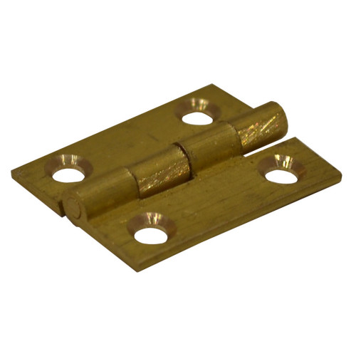 Solid Drawn Brass Butt Hinges, Self Colour, 25mm x 16mm