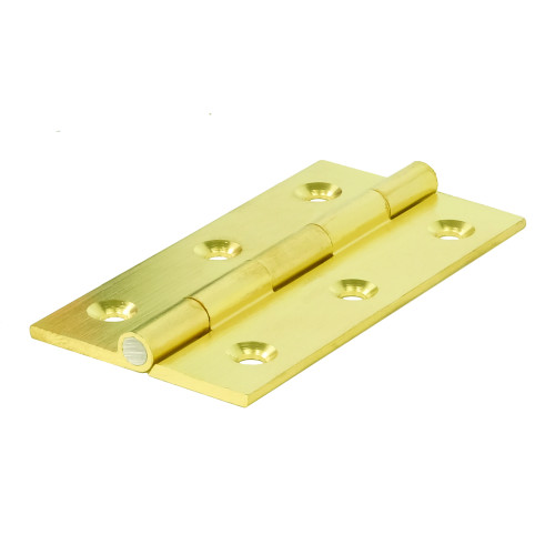Solid Drawn Brass Butt Hinges, Self Colour, 76mm x 41mm