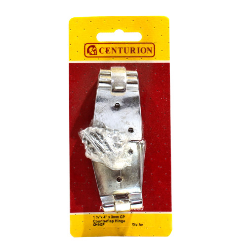 Solid Brass Counterflap Hinges, Chrome Plated, 38mm x 102mm