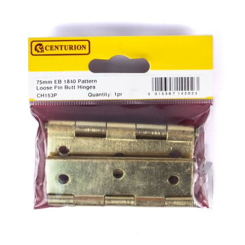 75mm EB Loose Pin Steel Butt Hinges (1 pair)