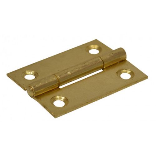 Steel Butt Hinges, Brassed, 50mm