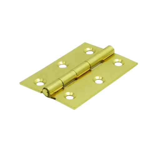 Steel Butt Hinges, Brassed, 75mm